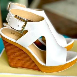 Michael Kors Leather Wedge